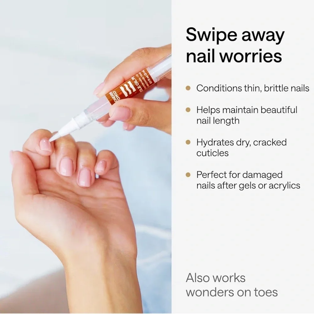 BROWNIE Scented Cuticle Nail Oil Pen, Clean Beauty, Travel, 0.4 fl oz